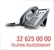 Telefon zgłoszeniowy: 32 625 00 00